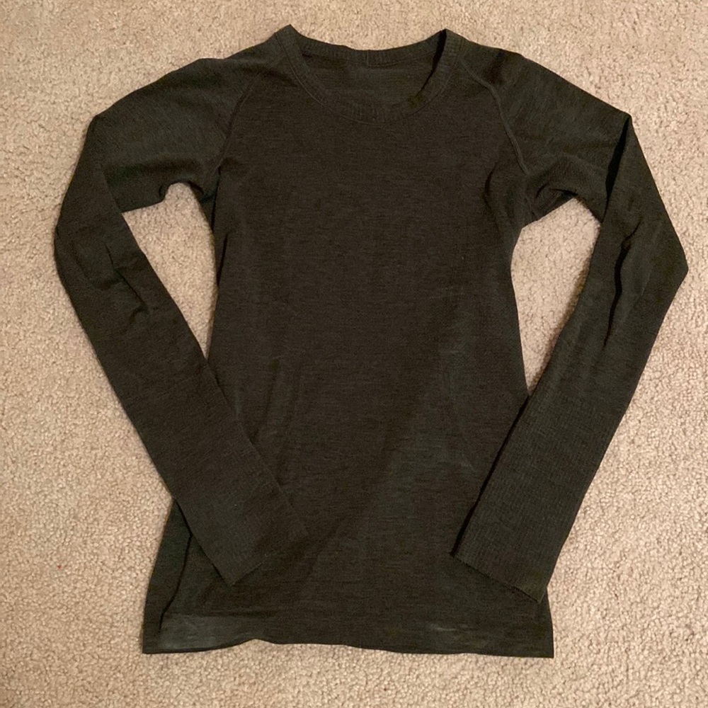 LULULEMON- Dark Green Swiftly Tech Long Sleeve